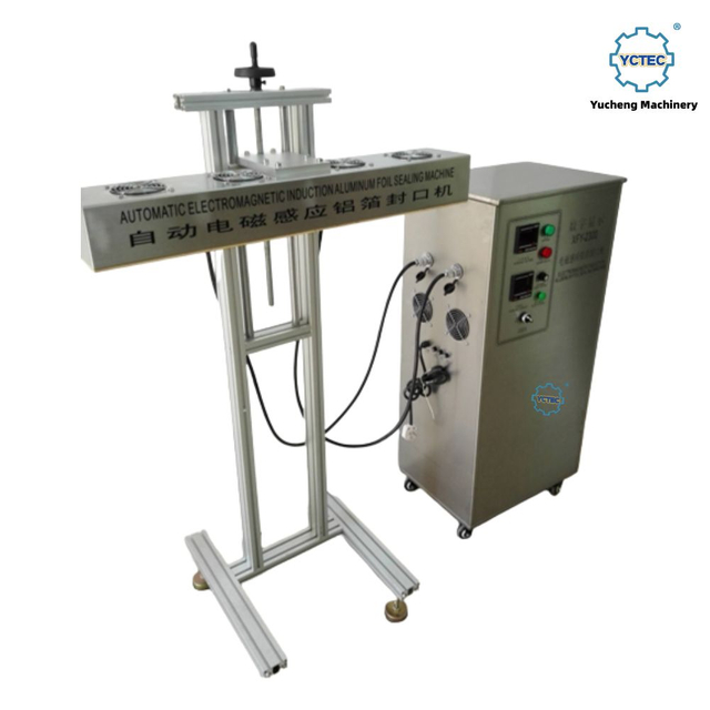 YCT-LF100 เครื่องซีลอลูมิเนียมฟอยล์เหนี่ยวนำแม่เหล็กไฟฟ้าสำหรับฝา 15–120 มม