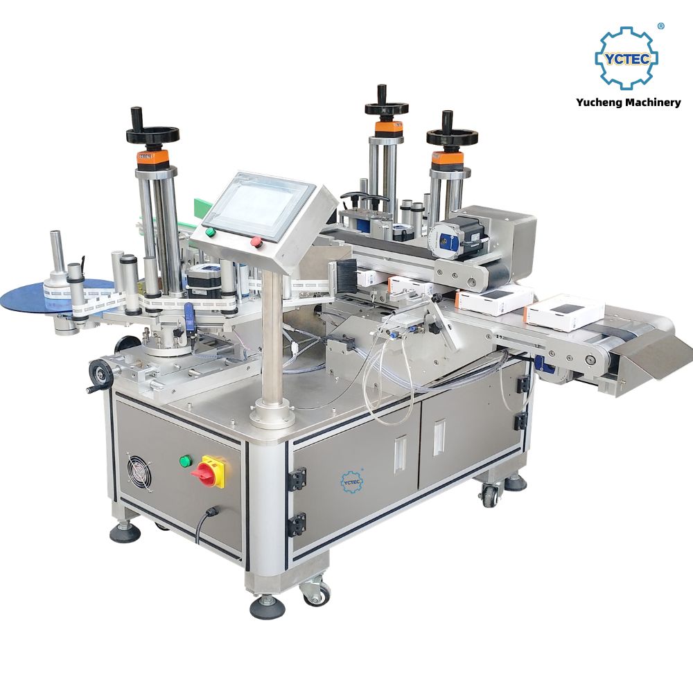 YCT-37 Etichettatrice automatica per angoli a doppia testa per sigillatura di scatole antimanomissione