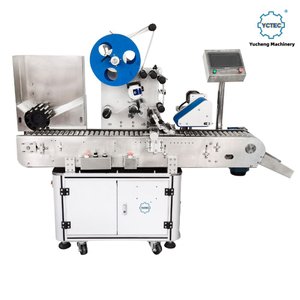 &Eacute;tiqueteuse horizontale automatique de bouteilles rondes YCT-66 pour petits conteneurs cylindriques